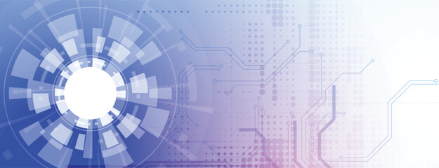 Fototapete - Circuit abstract background for science and business presentation