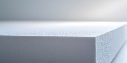 Poster - Detailed view of textured white surface highlighting craftsmanship and quality in an indoor setting