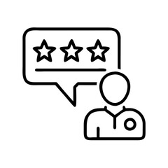 Poster - Customer feedback review rating stars testimonial satisfaction experience service client happy user
