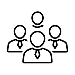 Poster - Teamwork collaboration leadership group people organization management business partnership concept icon vector