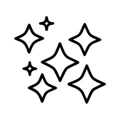 Leinwandbilder - Sparkle stars vector illustration, shining stars, twinkle stars, glitter stars, magic stars, burst stars