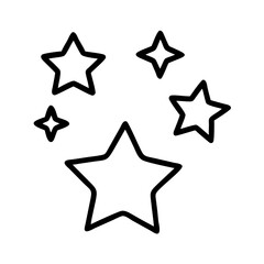 Poster - Stars starburst starfield starry constellation galaxy space celestial night sky twinkle stars vector