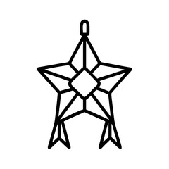 Poster - Downloadable christmas star vector illustration for festive season decorations and design needs