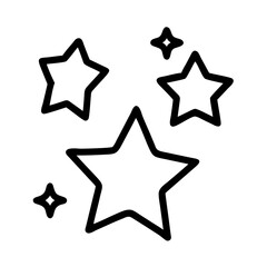 Poster - Stars vector illustration, star icon, shiny stars graphic, star symbol, black and white stars art