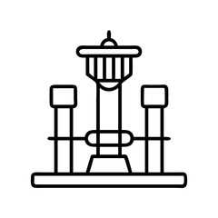 Poster - Calgary tower canada landmark architecture tourist attraction skyline symbol design outline icon vector