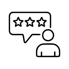 Poster - Customer review rating feedback stars testimonials satisfaction experience service client survey icon