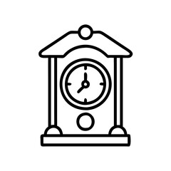 Poster - Find vintage mantle clock vector art for antique timepieces and home decor illustrations design
