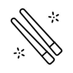 Aufkleber - Illustration of magic wands with sparkles vector art magical wizardry enchantment fantasy drawing