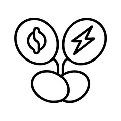 Poster - energy and seed vector icon concept for growth and development business strategy and innovation