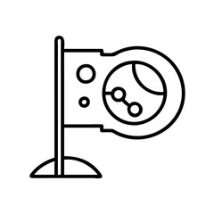 Poster - Planetary exploration flag icon vector, space exploration, science, and technology symbol design 90