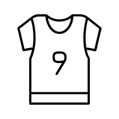 Poster - Illustration of a sports jersey with number nine apparel clothing team uniform garment shirt wear