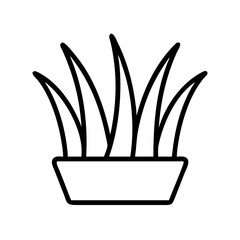 Poster - Illustration of potted plant graphic design element for home decor and gardening projects vector art