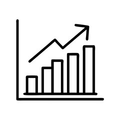 Poster - growth chart business graph increase diagram success financial chart market trend analysis report