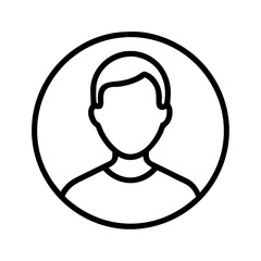 Poster - User profile avatar icon vector graphic illustration person symbol member account social media ui design