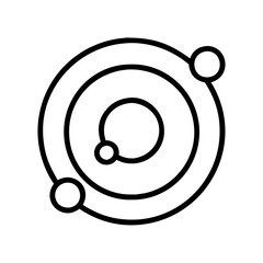Poster - Solar system planets orbit astronomy science education universe galaxy cosmos astrology icon vector
