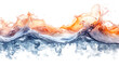 © Nawab stock - Gentle water wave in motion, fluid form, isolated on white background