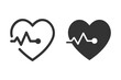 © ridhobadal - Heartbeat line icon. Ideal for medical, health, wellness, and design projects