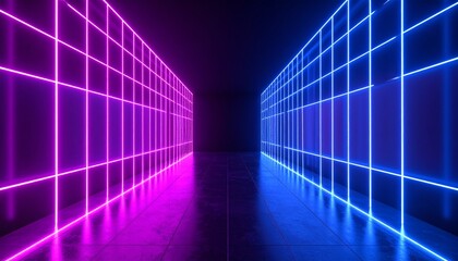 Background minimal line neon lights