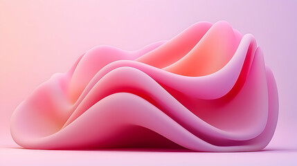 Aufkleber - Soft Pink Holographic Iridescent Abstract Background