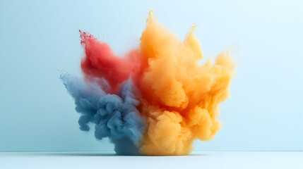 Aufkleber - Vibrant Color Burst Abstract Background