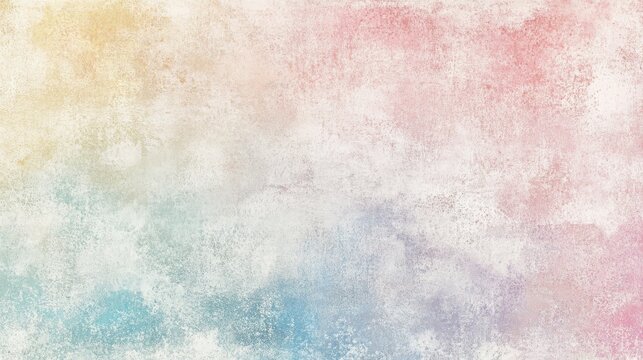 Pastel shimmer pulled by color hazes; background softly fades