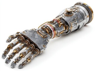 Poster - Bionic hand showcasing intricate design and technology for futuristic applications.