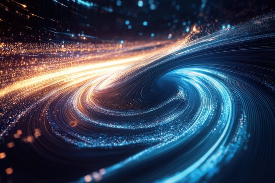 Rippling dream glows, glitch swirls gently appear