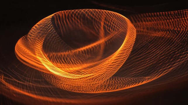 Spinning swirl dreams, glowing thread to the background
