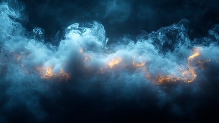 Wall Mural - Soft Clouds Abstract Art Print high resolution hd image