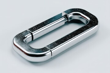 Poster - Metal connector showcasing a polished finish and precise engineering for industrial applications