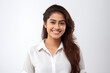 © Mary - Smiling Indian College Student Woman Isolated on White Background – Happy University Girl Portrait Ideal for Education, Diversity, Academic Success, Empowerment, and Lifestyle Concepts