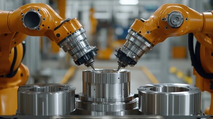 Poster - Precision machinery with robotic calibration and machine vision system