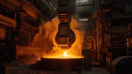 Poster - Precision robotic tools operating in a steel manufacturing plant