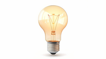 Wall Mural - light bulb with sprout inside isolated on white background. light sprout. illustration