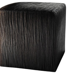 Leinwandbilder - Textured cubic form with vertical striations, creating an optical allusion on a clean presentation