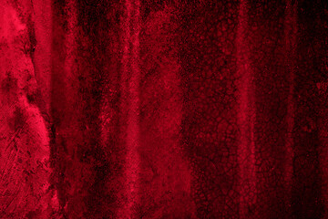 Poster - Old wall texture cement black red  background abstract dark color design are light with white gradient background.