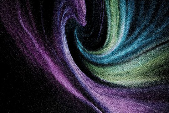 Abstract Cosmic Spiral of Vibrant Colors and Light