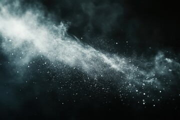 Wall Mural - Diffused, ethereal nebulae, against a dark backdrop.