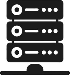 Leinwandbilder - Server Vector Icon with white background