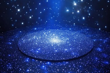 Wall Mural - Simulated galaxy projection, showcasing cosmic structures.