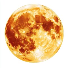 Wall Mural - Full orange moon