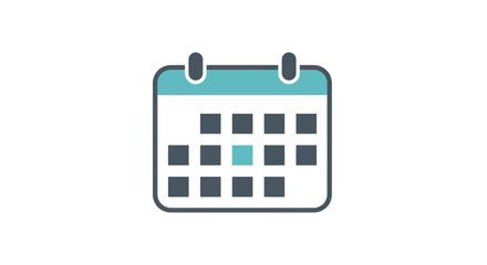 Poster - Calendar icon illustration for scheduling appointments and important dates reminder for planning and organization of events and time management