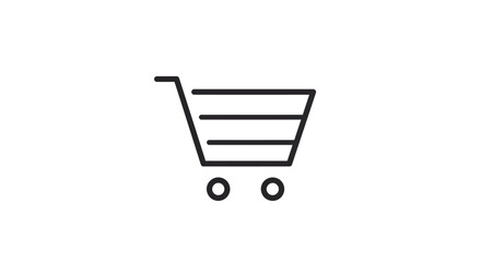 Poster - Shopping cart icon illustration for online store purchases retail concept promotion