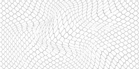 Curved net pattern. Seamless design for sportswear or equipment like soccer goals, volleyball nets, basketball hoops, hockey nets, and athletic gear. eps 10