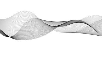 Poster - abstract white blend digital technology flowing wave lines background. banner with wavy lines, abstr