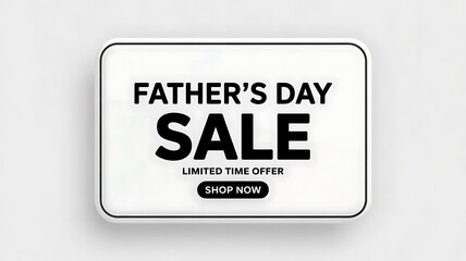 Aufkleber - Father's Day Sale banner stock illustration, modern Father's Day Sale signboard banner template illustration, created with generative ai	
