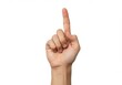 © photosstcokbd - Hand with index finger pointing up isolated on white background