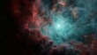 © Engineer Jahid - Cosmic Cloud Nebula with Shimmering Turquoise Hues and Red Dense Interstellar Dust