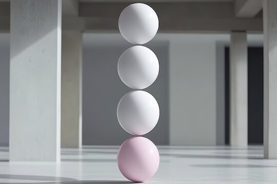 Stacked spheres in a minimalist setting