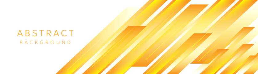 Poster - yellow geometric background element business template design